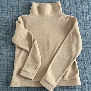 Dudley Stephens Cream Turtleneck Fleece Pullover